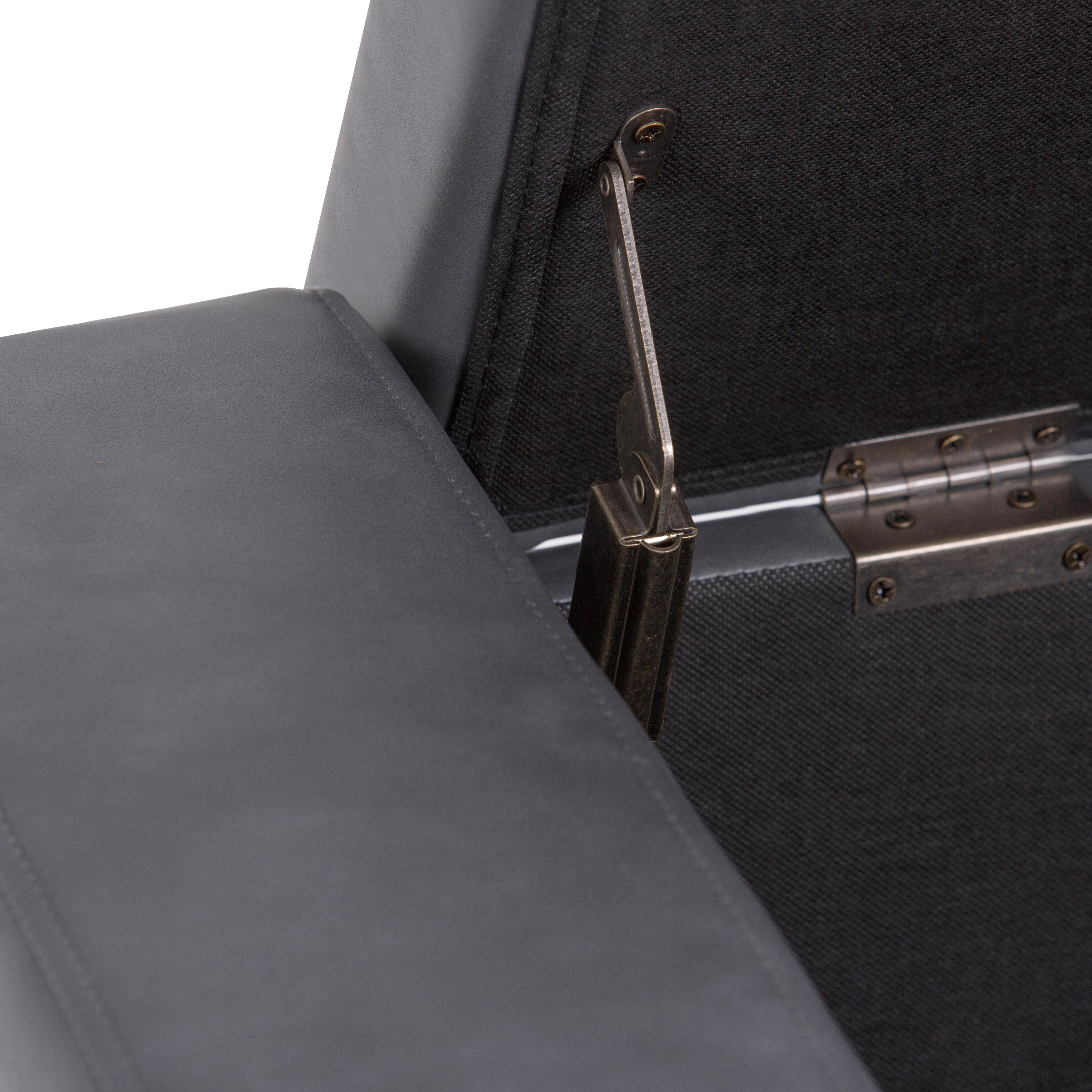 Laredo Large Storage Ottoman - Stone