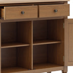 Connaught Solid Wood Entryway Storage Cabinet in Light Golden