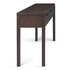 Hollander Solid Wood Wide Console Table in Warm