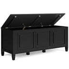 Connaught 51 Inch Wide Solid Wood Storage Bench Trunk