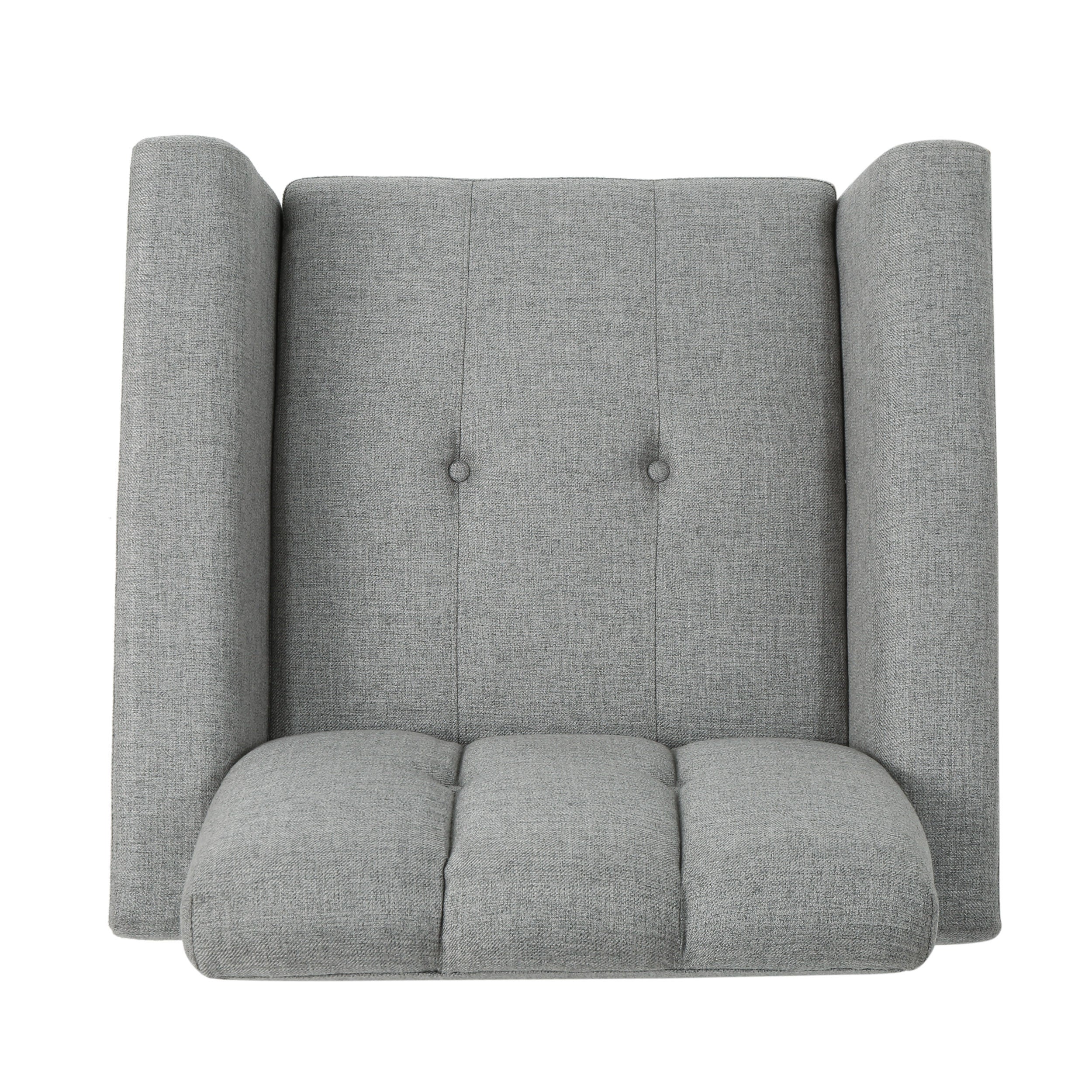 Mid Century Fabric Channel Stitch Club Chair
