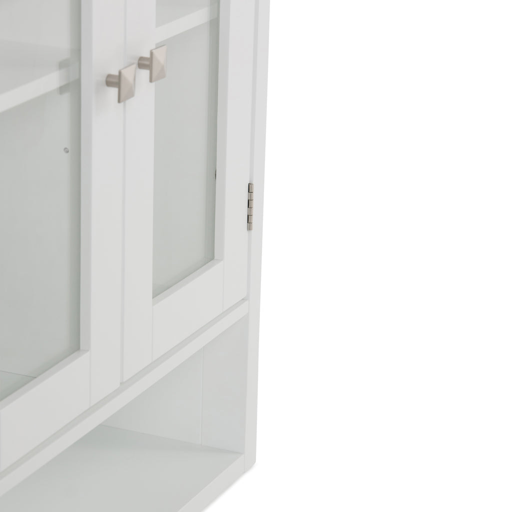 Acadian 24 Inch Wide Solid Wood Double Door Wall Cabinet