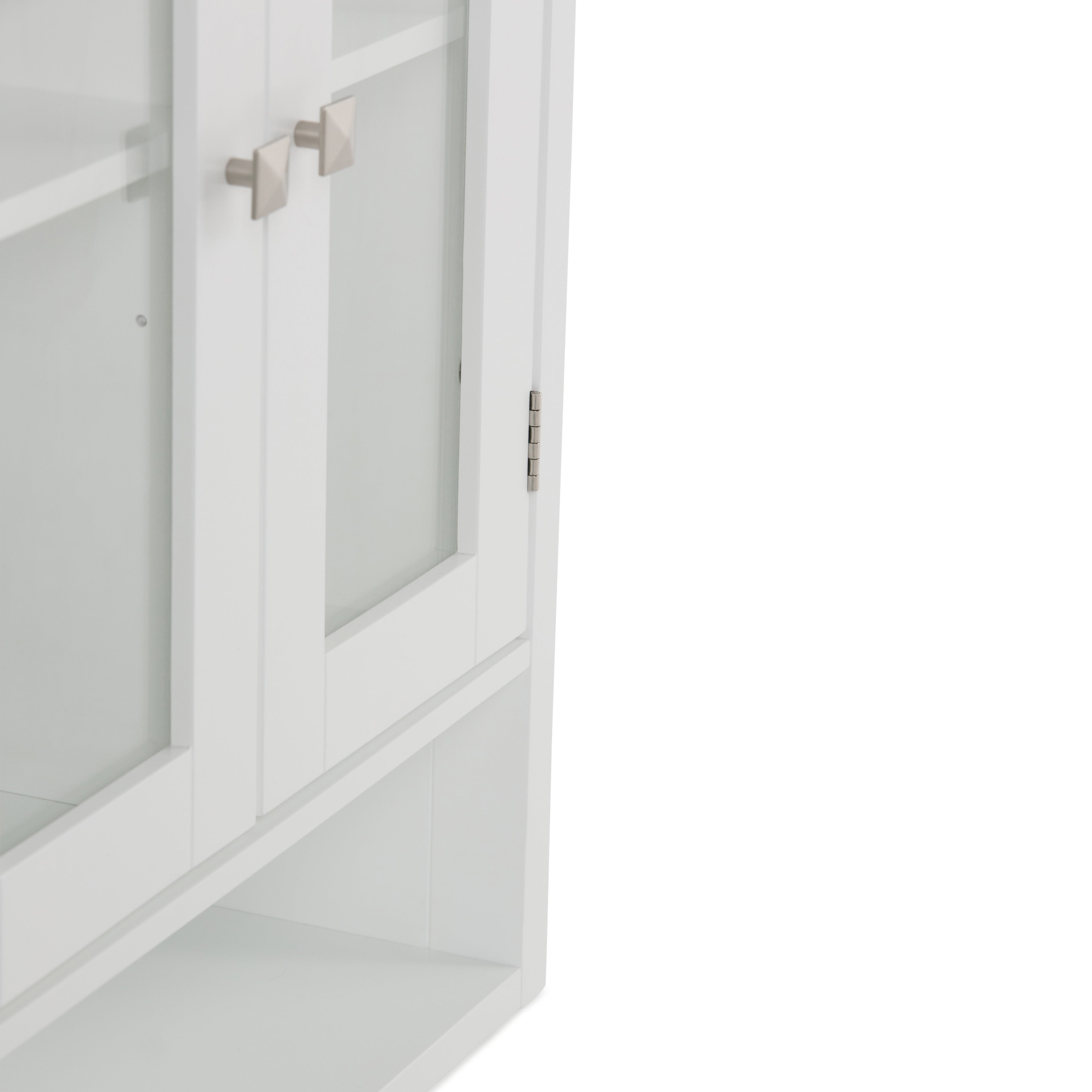 Acadian 24 Inch Wide Solid Wood Double Door Wall Cabinet