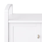 Warm Shaker 44 Inch Wide Solid Wood Entryway Storage Bench