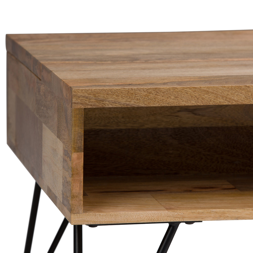 Hunter 48 Inch Wide Solid Mango Wood Lift Top Coffee Table