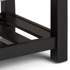 Cosmopolitan Storage Ottoman Bench with Open Bottom - Cloud