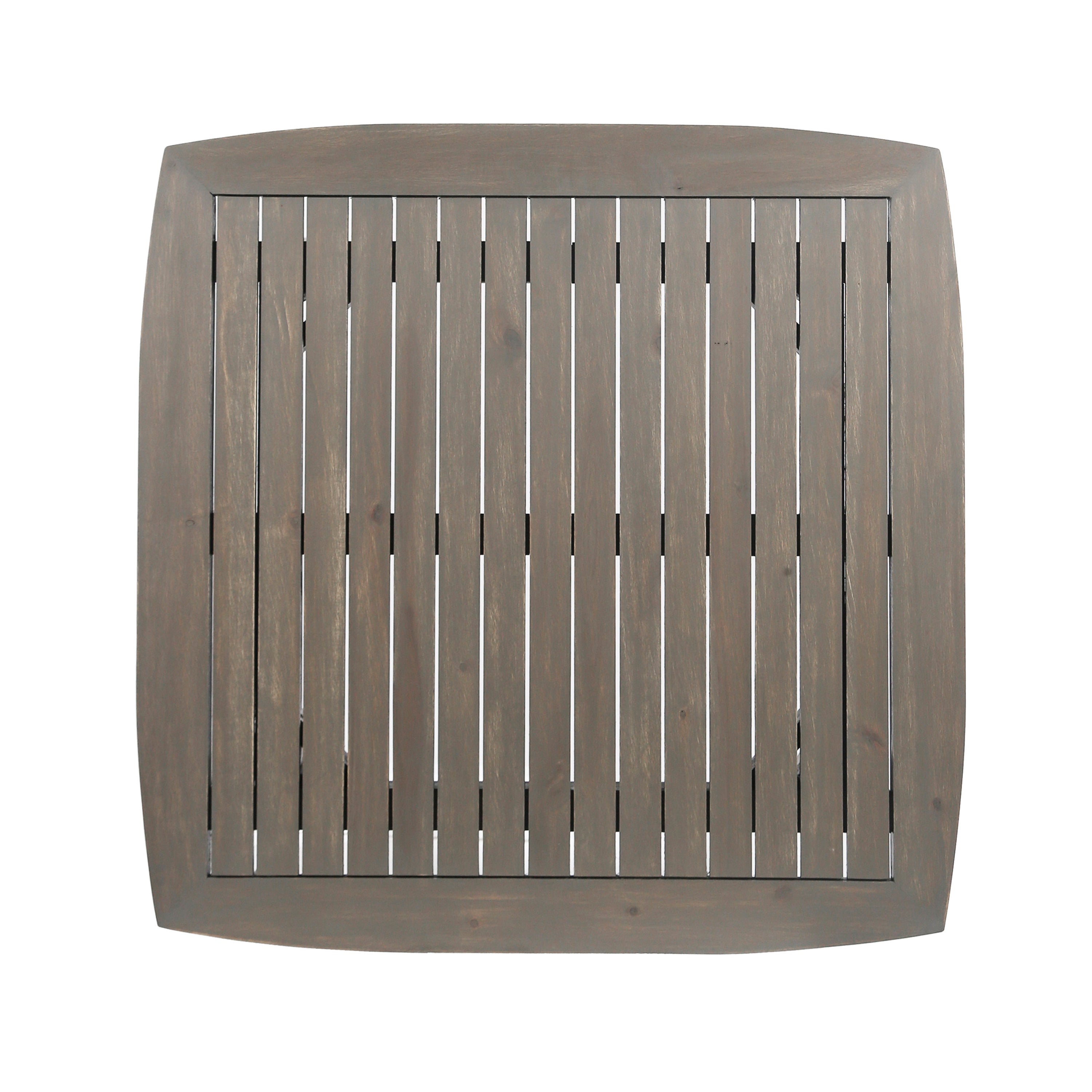 Outdoor Square Acacia Wood Table with Straight Legs