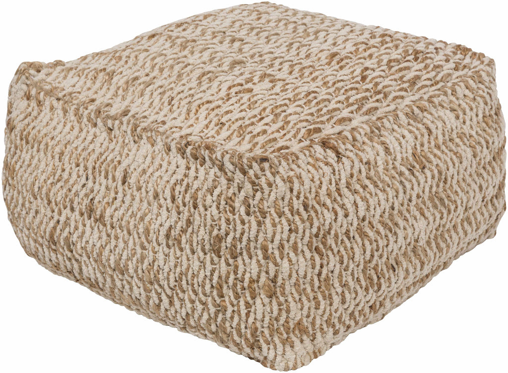 Netcong Tan Jute Pouf - Clearance
