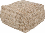 Netcong Tan Jute Pouf - Clearance