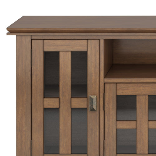 Artisan 72 Inch Wide Solid Wood TV Stand in Rustic