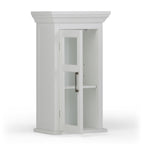 Avington 15 Inch Wide Solid Wood Single Door Wall Cabinet in Pure