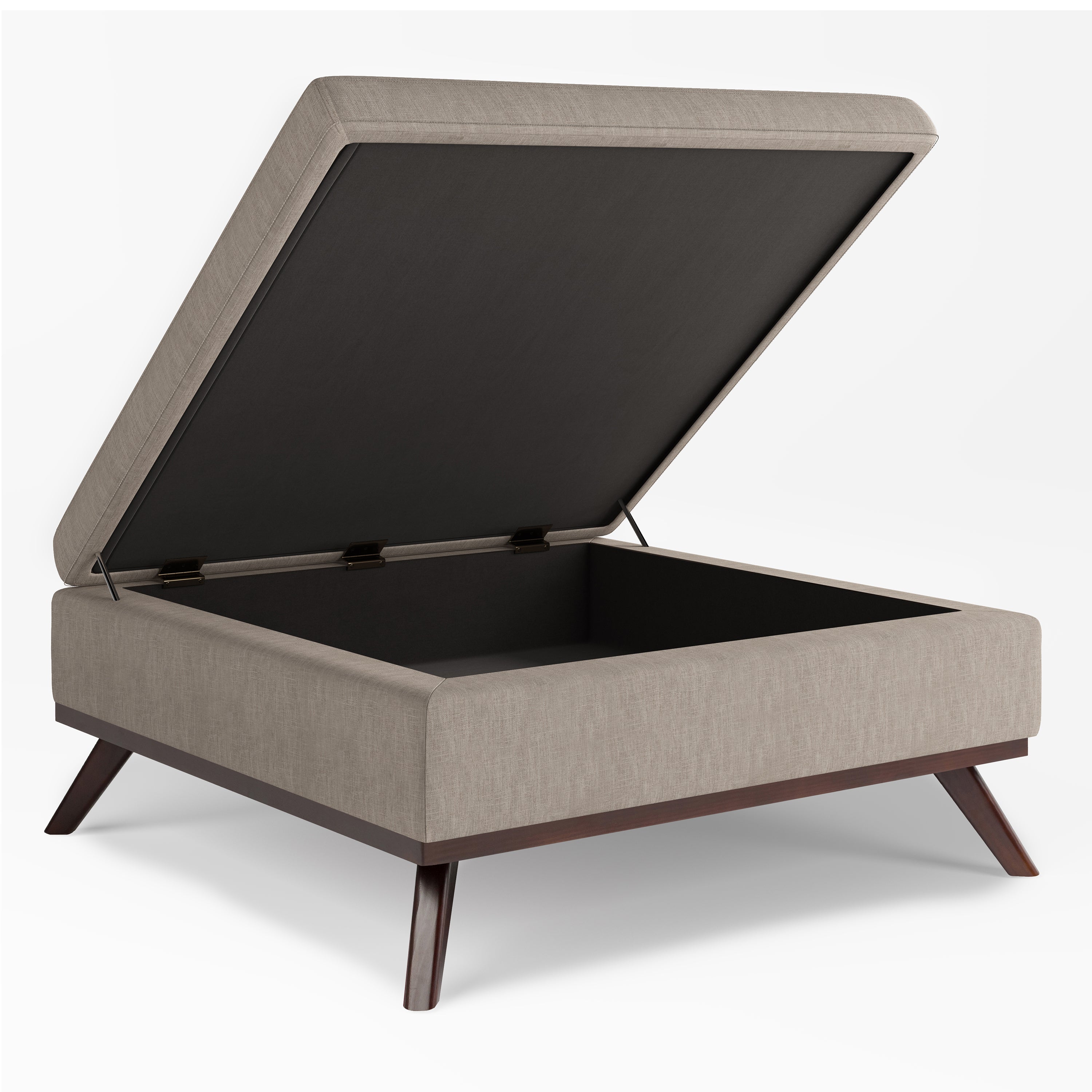 Owen 36 Inch Wide Square Coffee Table Storage Ottoman