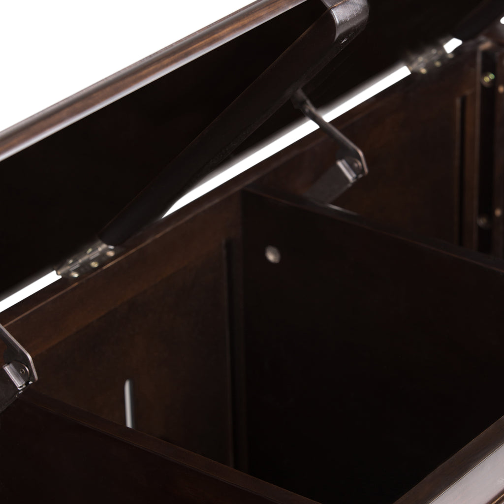 Connaught 51 Inch Wide Solid Wood Storage Bench Trunk