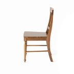 Acacia Wood Dining Chairs, 2-Pcs Set, Dark