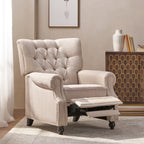 Button Tufted Heavy Duty Manual Reclining Sofa