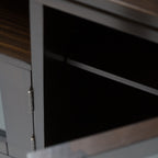 Cosmopolitan 72 Inch Wide Solid Wood TV Stand in Mahogany