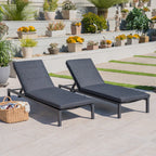 Navan Chaise Lounge - Dark Gray
