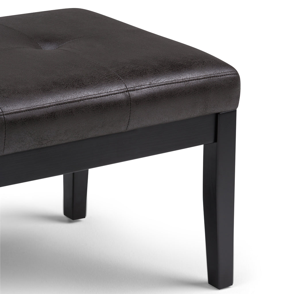 Lacey - Tufted Ottoman Bench - Distressed