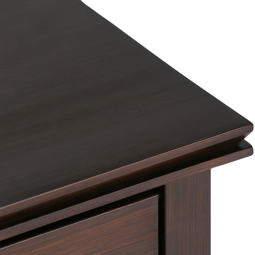 Artisan 24 Inch Wide Solid Wood Bedside Table in Russet