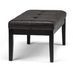 Lacey - Tufted Ottoman Bench - Distressed