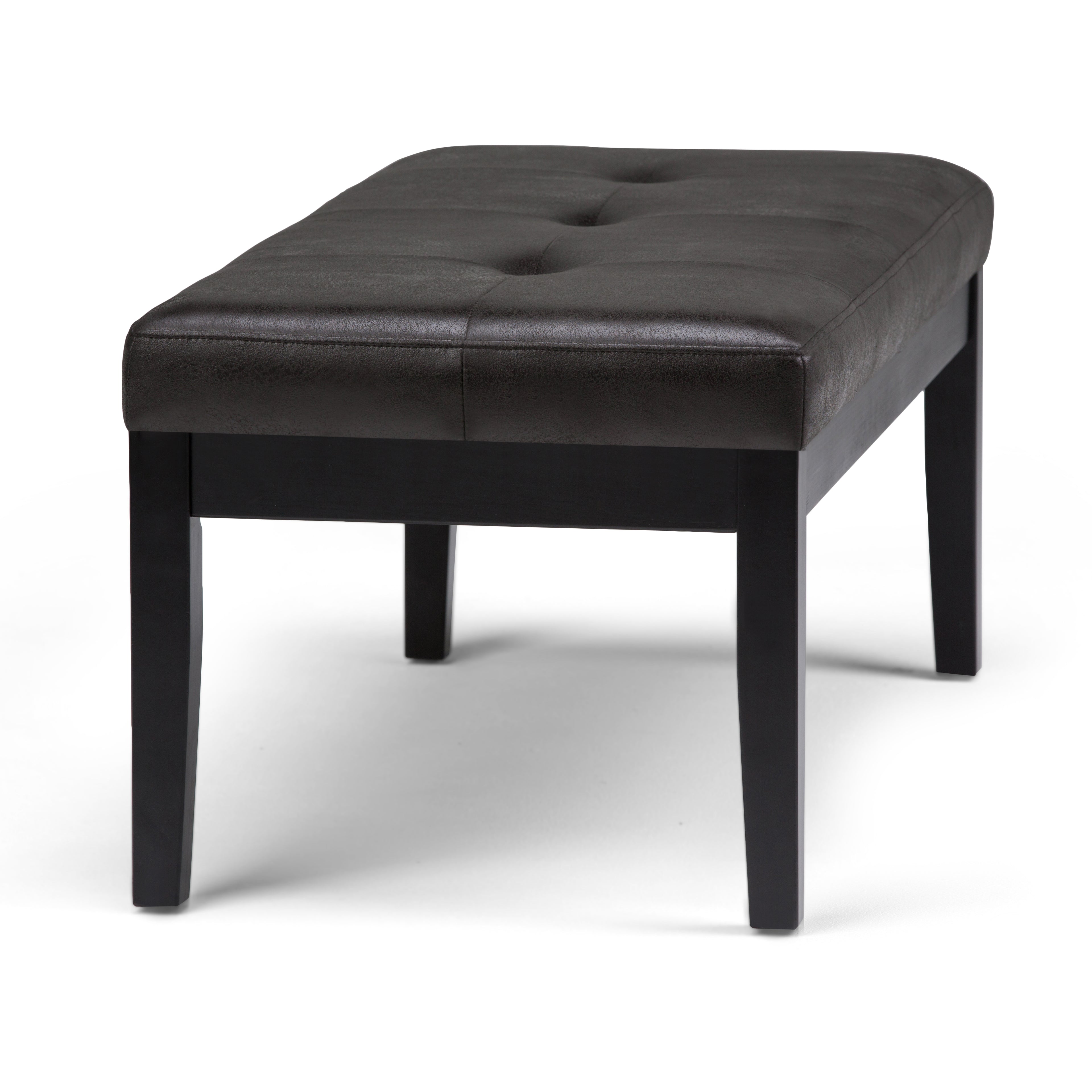 Lacey - Tufted Ottoman Bench - Distressed