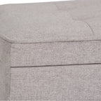 Cosmopolitan Storage Ottoman Bench with Open Bottom - Cloud