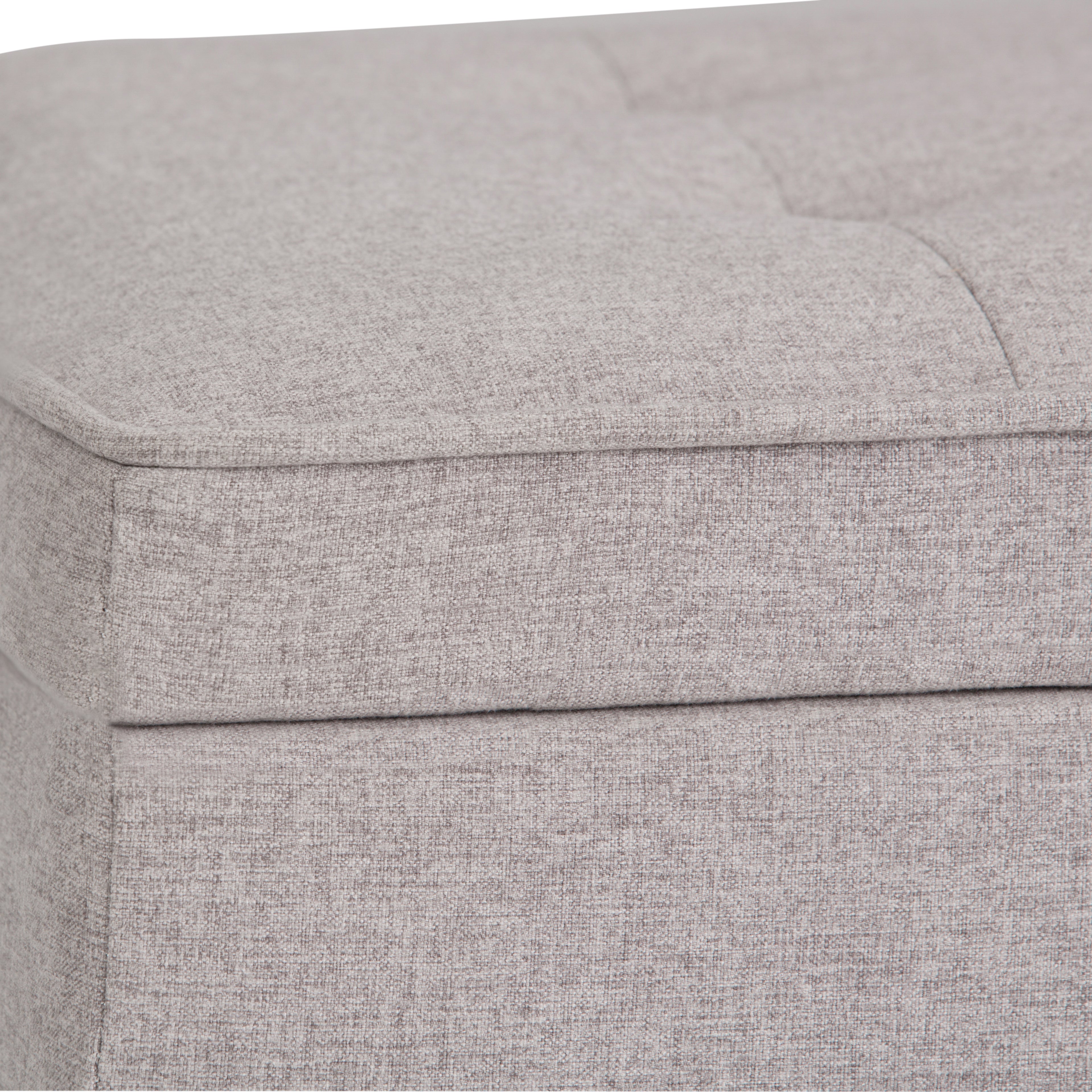 Cosmopolitan Storage Ottoman Bench with Open Bottom - Cloud