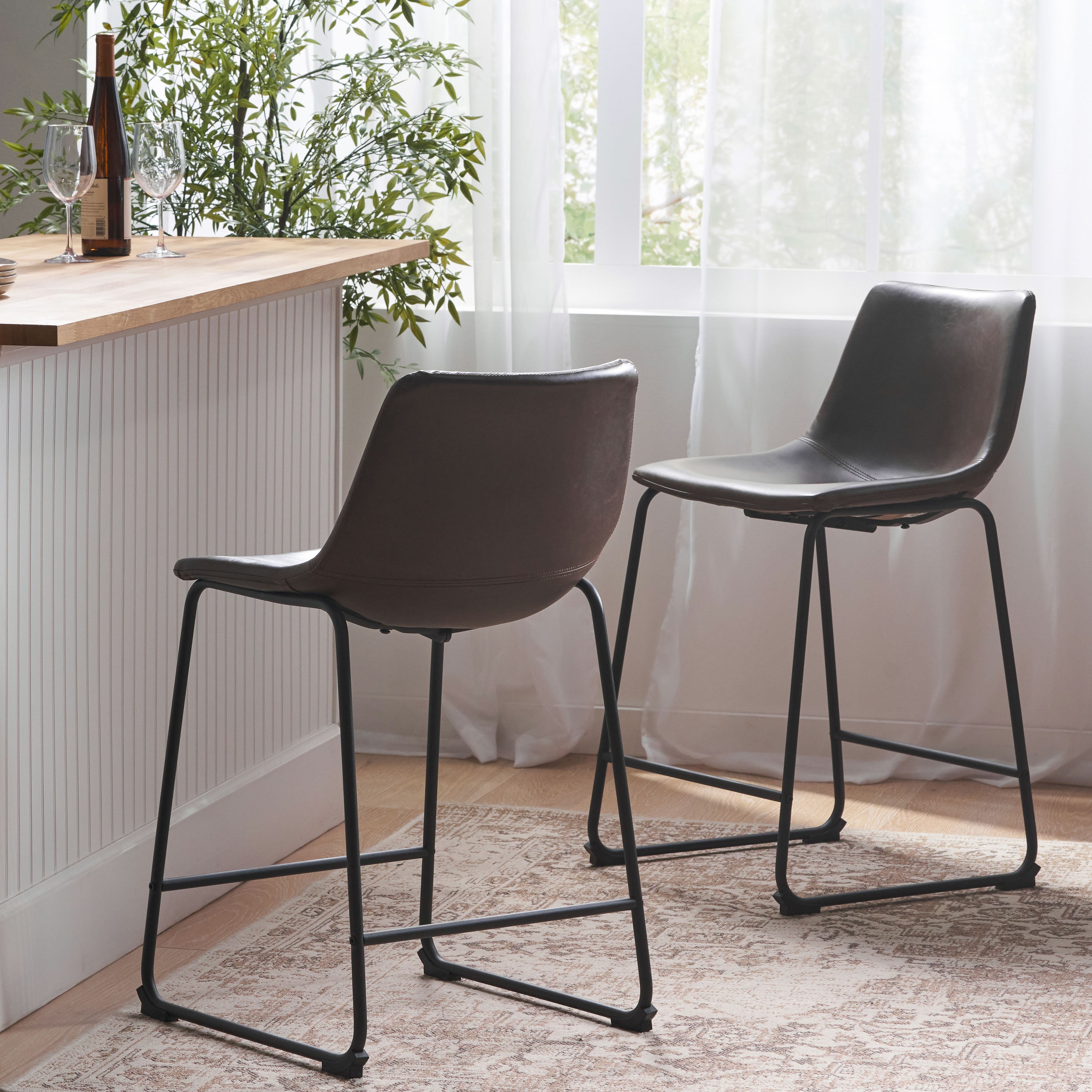 Vintage Style Dining Counter Stools