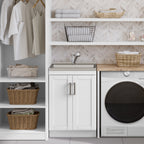 Kyle 24" Laundry Cabinet with Faucet and Stainless Steel Sink