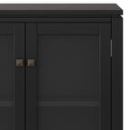 Cosmopolitan 30 Inch Wide Solid Wood Low Storage Cabinet