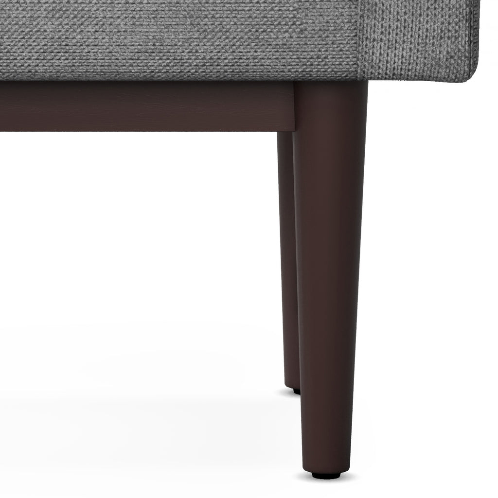 Scott Small Ottoman Bench - Pewter