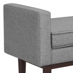 Scott Small Ottoman Bench - Pewter