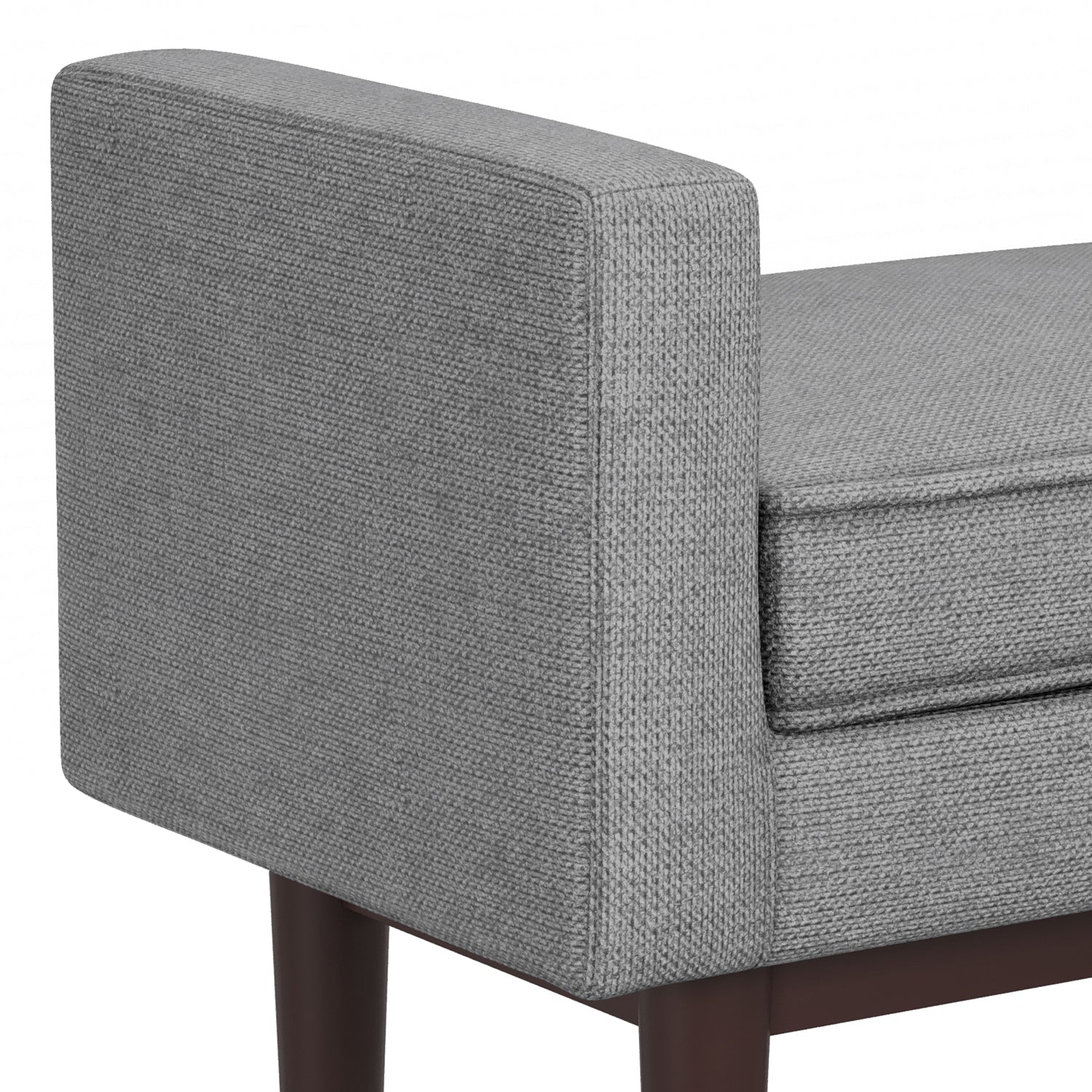 Scott Small Ottoman Bench - Pewter