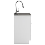 Beckham 24" Laundry Cabinet with Faucet and Stainless Steel Sink