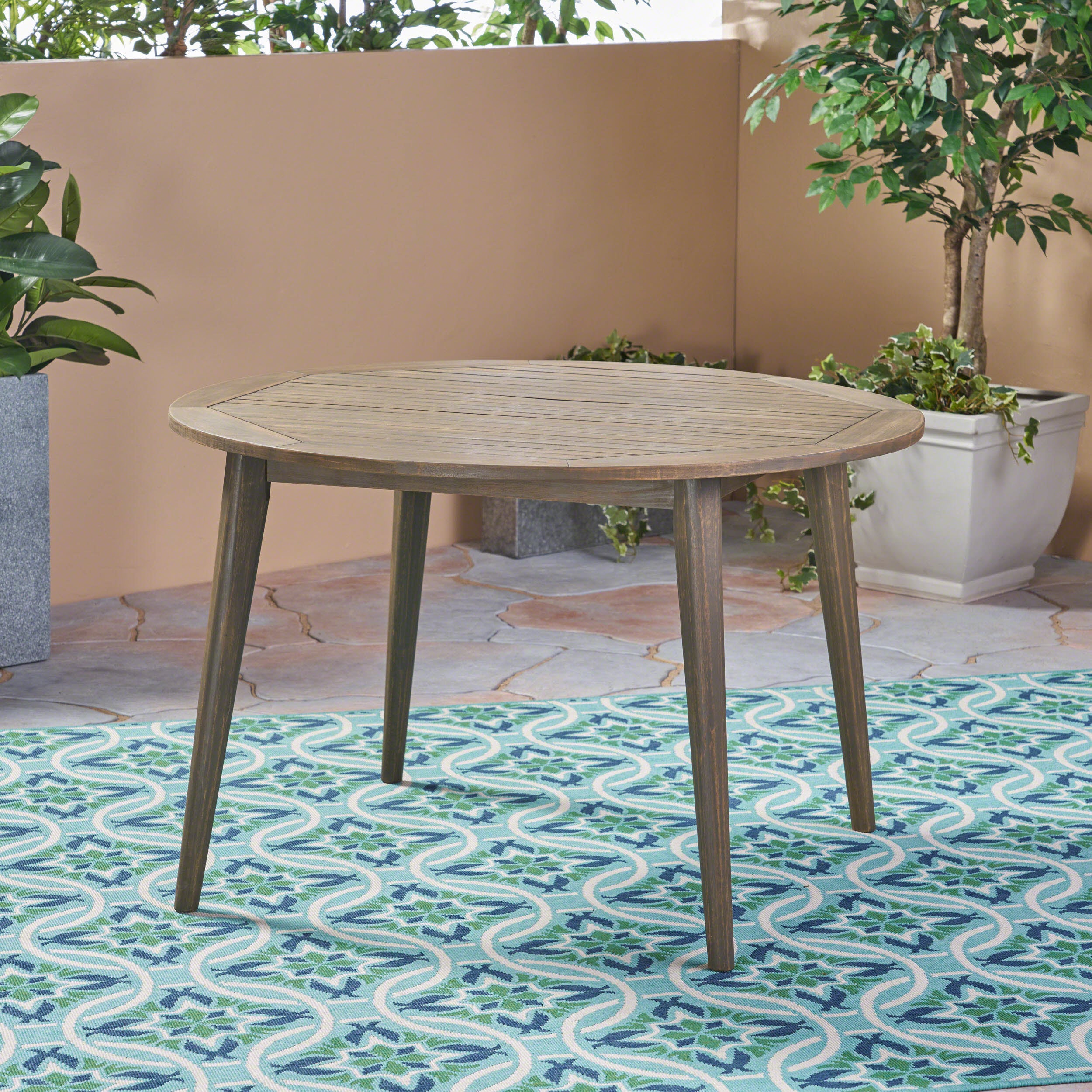 Stamford 47 Acacia Wood Outdoor Dining Table