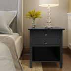 Warm Shaker Solid Wood 24" Wide Transitional Nightstand
