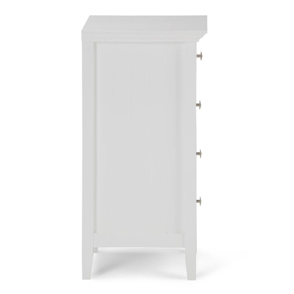 Acadian 18 Inch Wide Solid Wood Four Drawer Floor Storage Cabinet