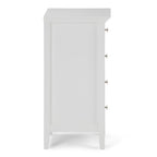 Acadian 18 Inch Wide Solid Wood Four Drawer Floor Storage Cabinet