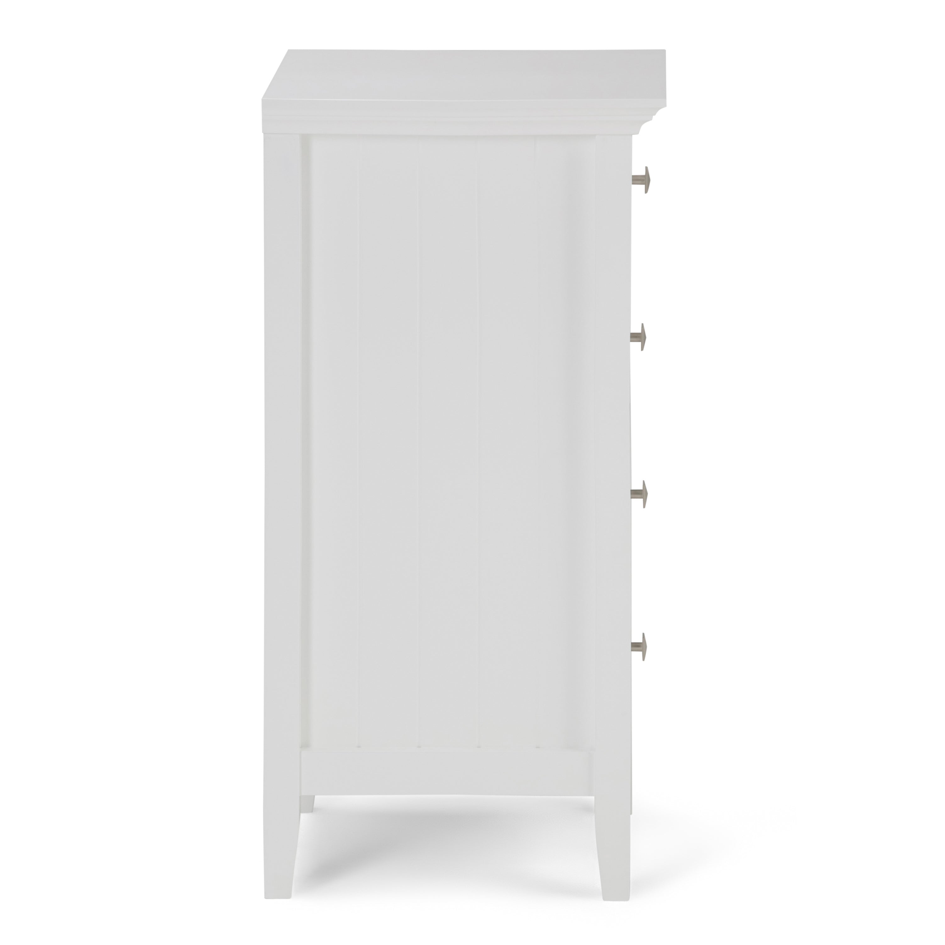 Acadian 18 Inch Wide Solid Wood Four Drawer Floor Storage Cabinet