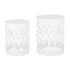 Outdoor Metal S/2 End Table