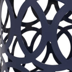 Outdoor Metal End Table with Modern Design