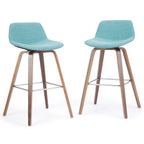 Randolph 28 Inch Seat Height Bentwood Counter/Bar Height Stool in Aqua