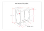 Selma Metal and Wood Accent Table