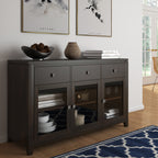 Cosmopolitan 54 Inch Wide Solid Wood Sideboard Buffet in Mahogany
