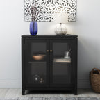 Cosmopolitan 30 Inch Wide Solid Wood Low Storage Cabinet