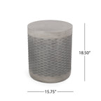 Outdoor Lightweight Round Concrete Side Table