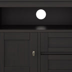 Warm Shaker 72 Inch Wide Solid Wood TV Stand in Hickory