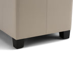 Dover 36 Inch Wide Storage Ottoman Bench in Satin