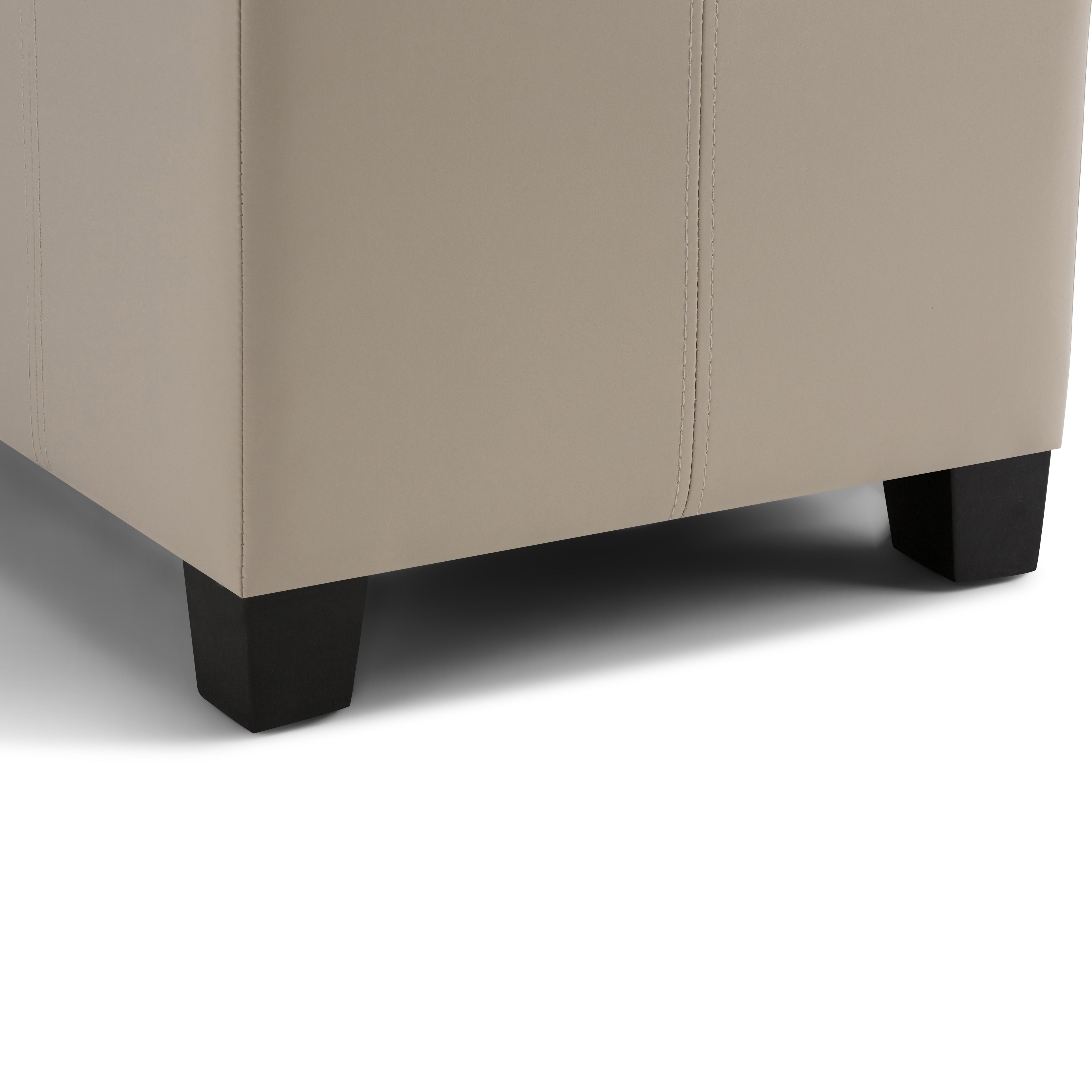 Dover 36 Inch Wide Storage Ottoman Bench in Satin