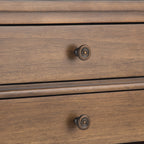 Carlton 24 Inch Wide Solid Wood Bedside Table in Rustic
